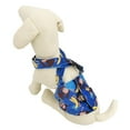 thumbnail image 3 of WASHABLE Dog Diaper for MALE Boy FLEECE Belly Band Reusable with SUSPENDER size Large (waist: 16" - 19") MONKEY - Blue, 3 of 6