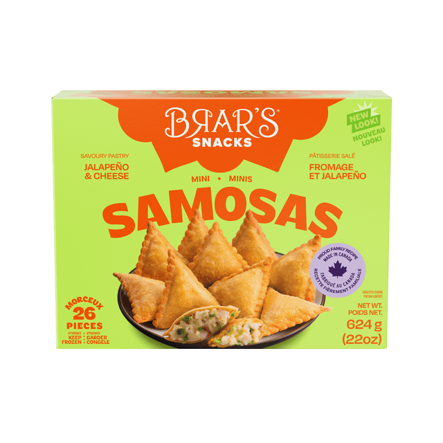 BRAR'S JALAPENO AND CHEESE SAMOSA, Pastry filled with savoury Jalapeno and cheese