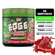 Psycho Pharma Edge of Insanity - Workout Powder for Focus, Strength, Energy (Spiked Punch), 50 Servings