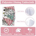 thumbnail image 2 of Christmas Trees Round Tablecloth 60 x 60 Inch, Pink Xmas Snowflakes Buffalo Plaid Check Decorative Table Cloth Dining Table Cover, Winter Holiday Farmhouse Dinner Party Picnic Decoration, 2 of 5
