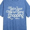 thumbnail image 5 of Mean Girls "Get In Loser, We're Going Shopping" Women's Heather Blue Short Sleeve Night Shirt-Large, 5 of 5