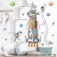 thumbnail image 4 of Un conjunto de pegatinas de pared de nave espacial astronauta Medición de altura Wal, 4 of 5