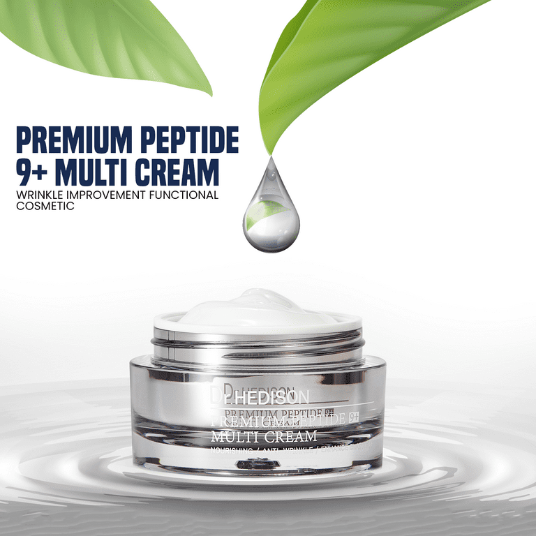 Peptide Face Cream with 9+ Peptides & Hyaluronic Acid – Hydrating
