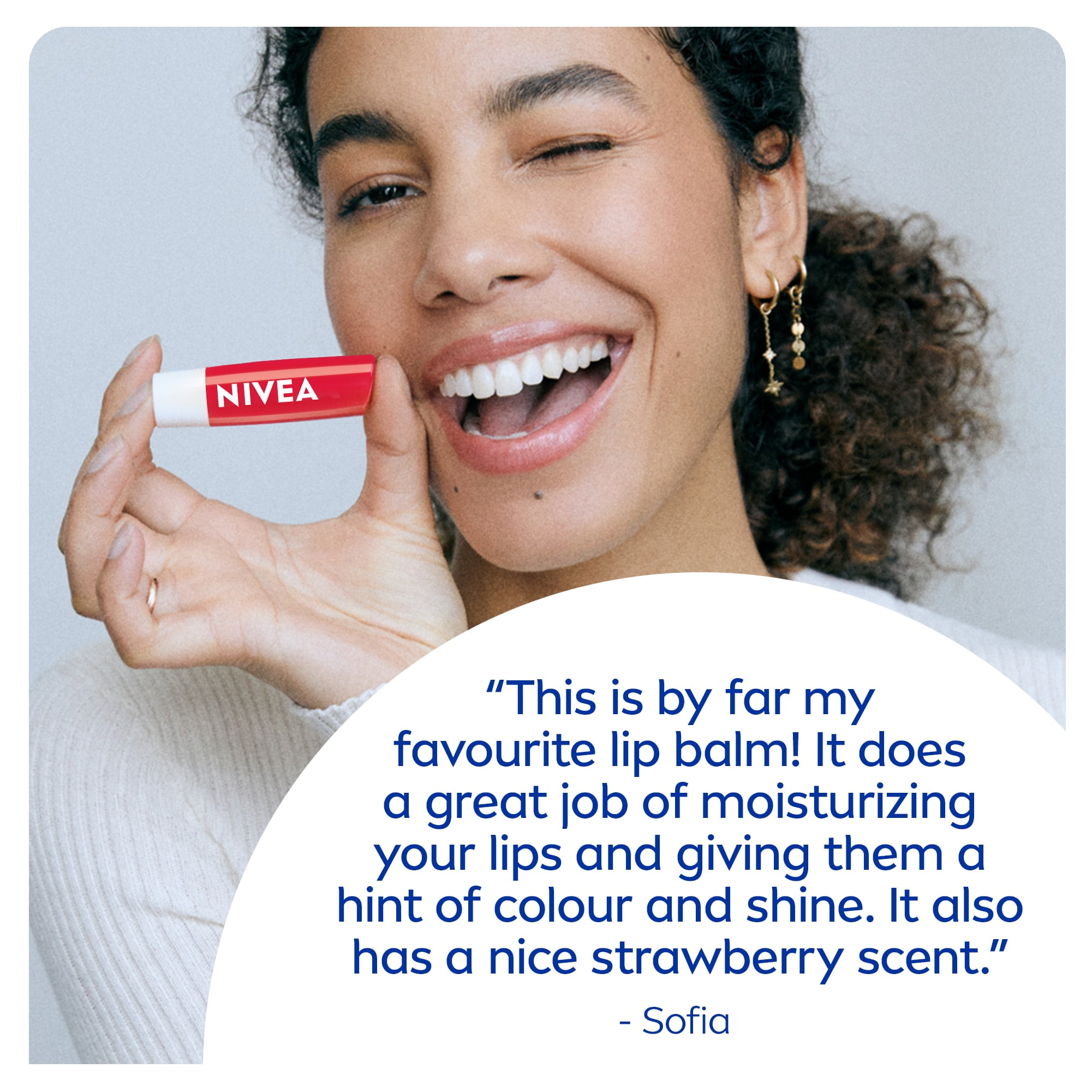 NIVEA Strawberry Shine Tinted Caring 24H Moisture Lip Balm Sticks, Duo Pack, 2 x 4.8g