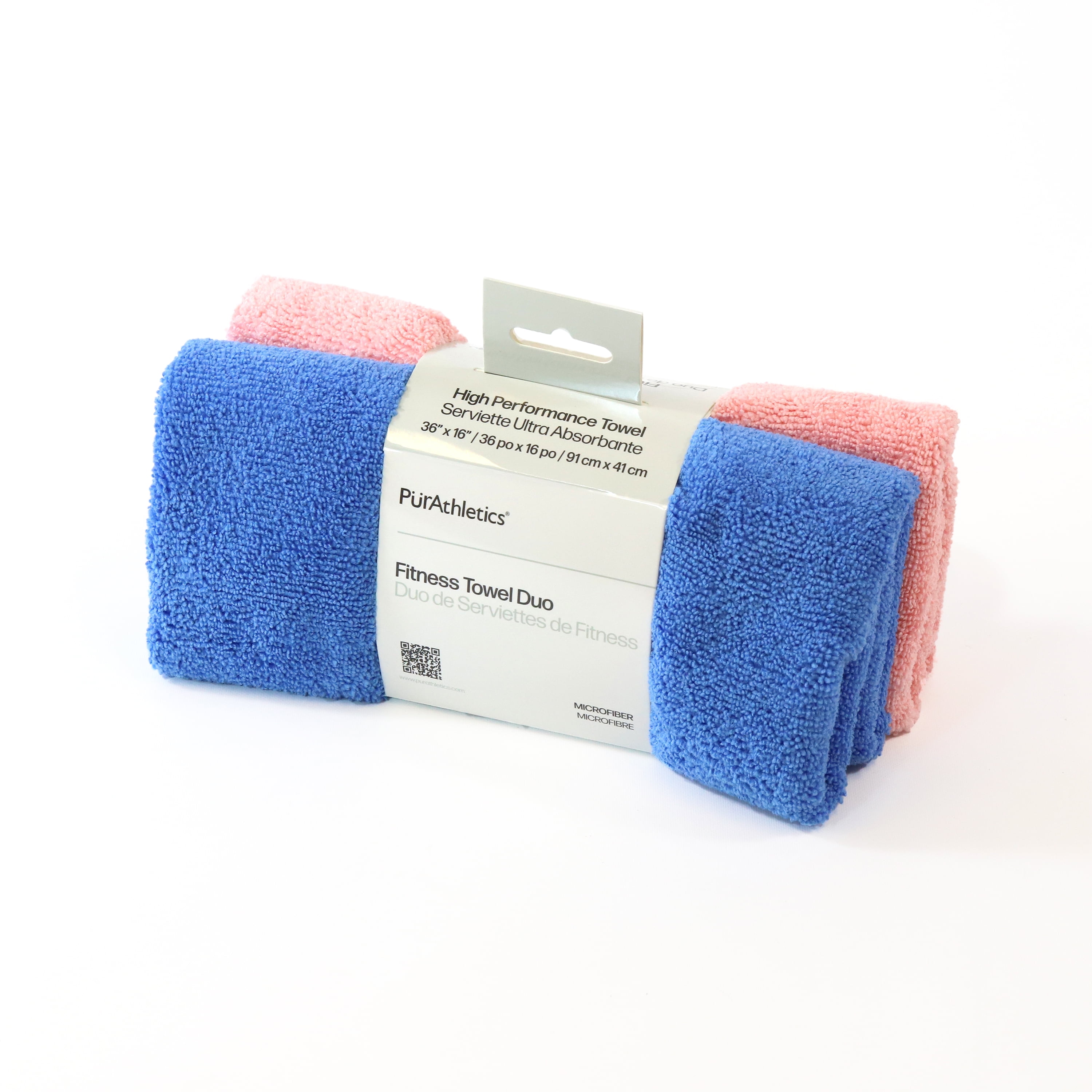 PurAthletics 2-Pack Fitness Towels