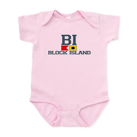 

CafePress - Block Island RI Nautical Design Infant Bodysuit - Baby Light Bodysuit Size Newborn - 24 Months
