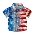 thumbnail image 4 of ZACPNCV Boys USA T Shirt Kids Patriotic Flag July 4th T-Shirt Independence Day Clothes Multicolor 14-15 Years, 4 of 9