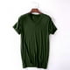 thumbnail image 3 of Ceisia Men's Solid V-Neck Short Sleeve Pajama Top Soft Comfortable Sleep Loungewear Army Green XXXXXL Gifts, 3 of 4