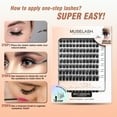 thumbnail image 4 of Artemis Whisper Self-Adhesive Lash Kit | 156PCS Pre-Glued Wide Band Lash Clusters with Lash Applicator | Glue-Free DIY Eyelash Extensions | Lightweight, Cruelty-Free & Vegan | 8-16mm Mixed Lengths, 4 of 6