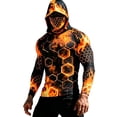 thumbnail image 2 of Yaoyar Fishing Shirts for Men Novelty Fish Graphic Long Sleeve Shirt UPF 50+ UV Sun Protection SPF Tops for Workout Hiking, 2 of 5
