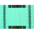 thumbnail image 1 of Ahgly Company Indoor Rectangle Abstract Turquoise Blue Contemporary Area Rugs, 7' x 9', 1 of 4