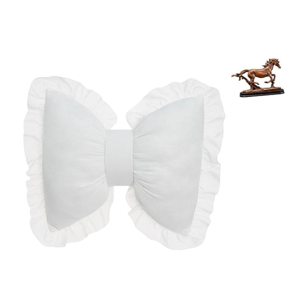 Cojín con lazo bonito,Almohada con forma de lazo,bonito cojín decorativo con lazo,Funda de almohada con lazo suave y cómodo adorno,Figura de caballo,Escultura de figura de caballo en