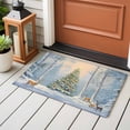 thumbnail image 4 of 2x3 Ft Entryway Area Rug, Christmas Kitchen Rug Runner Washable Floor Mat, Xmas Tree Elk Snowflake Non Slip Indoor Door Mat Throw Carpet for Bathroom Living Room Bedroom, 4 of 8