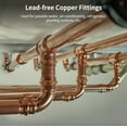 thumbnail image 3 of Plumbing Copper Elbows, 10 Pcs 3/4in C x C Copper 90 Degree Elbows, Pressure-Resistant Copper Pipe Connectors, Lead-Free Short Turn Copper Fittings for Potable Water, Air Conditioning Plumbings, 3 of 6