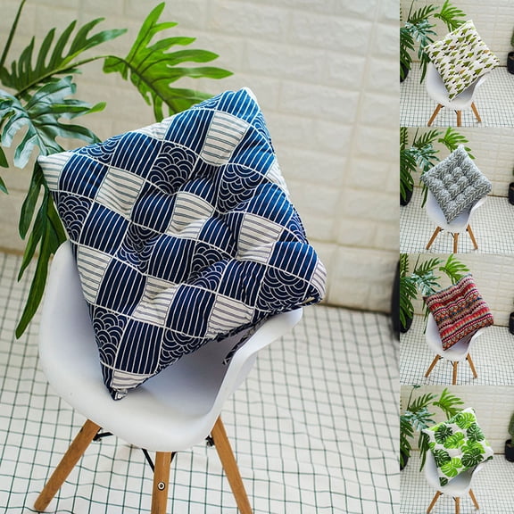 Uscallm under $5 5Pcs Outdoor Seat Cushion, Outdoor Garden Chair Cushion, Water Resistant Seat Pad, Patio Furniture Cushion, Kitchen Office Chair Seat Cushion, Non-Slip Soft Cushion Pad