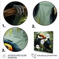 thumbnail image 3 of Designart "Tropical Toucans in Black and Green" Animals Framed Wall Art Decor - Glam Black Bird Floral Entryway Framed Wall Art Print, 3 of 6