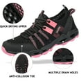 thumbnail image 3 of WOTTE Womens Quick Drying Water Hiking Shoes Barefoot Aqua Outdoor Sports Sneakers for Beach Swim Surf, Black Rose 7, 3 of 9