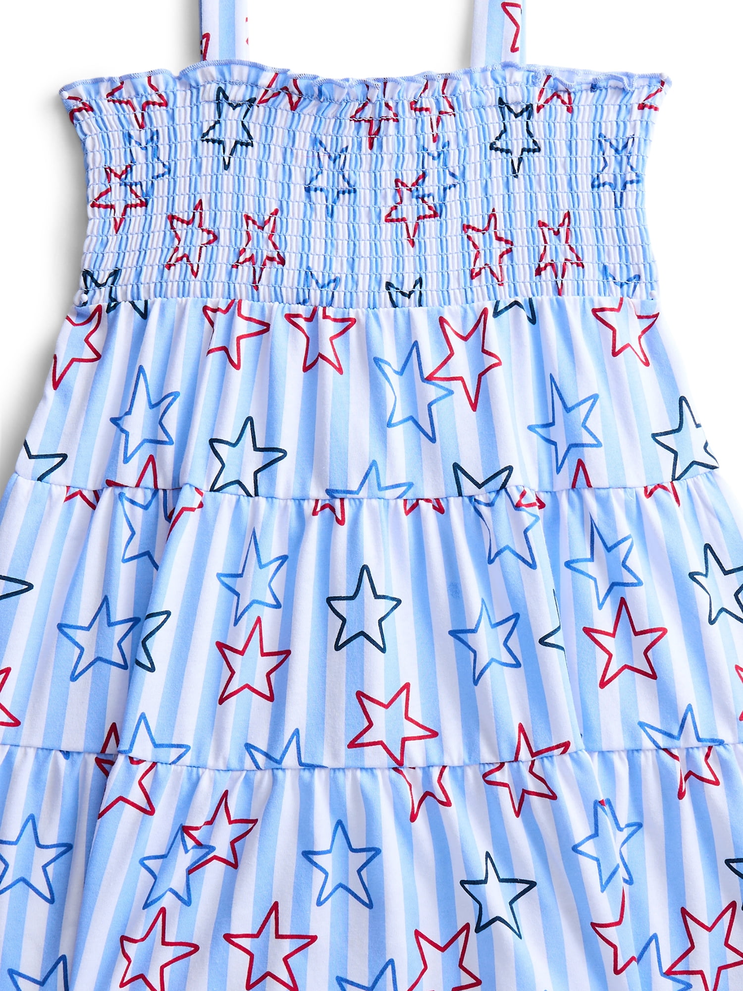 Fourth of July Girls Patriotic Americana Smocked Dress from Way To Celebrate, Sizes 4-18