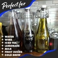 thumbnail image 5 of Nevlers 17 oz Teardrop Swing Top Glass Bottles (Pack of 6) |  Includes Funnel, Brush, Tags, Shrink Wrap and Marker, 5 of 9