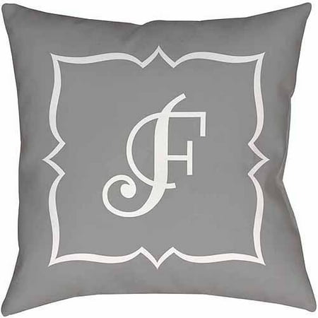 Thumbprintz Silver Script Ii Monogram Decorative Pillows Walmart Com