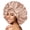 Champagne, variant on Tie Elastic Band Dressy Satin Bonnet, Black