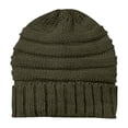 thumbnail image 3 of Glisme Winter Hat Women's Knit Casual Thick Soft Fashion Warm Thick Hat Unisex Stylish Headgear Army Green, 3 of 3