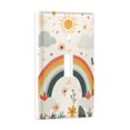 thumbnail image 2 of Yayeee Toggle Light Switch Wall Plate 1-Gang 4.5"x2.7" Home Decorative Outlet Cover, Cute Rainbow, 2 of 7