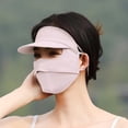 thumbnail image 2 of Women Anti UV Face Cover, UPF 50+ Summer Full Face Mask, Wide Brim Breathable Sunscreen Sports Face Covering, 2 of 6