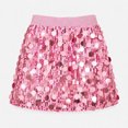 thumbnail image 7 of PEASKJP Girls Denim Skirt Girls Sequin Skirt Girls Fashion Party Ruffle Skirt (Pink,6-7 Years), 7 of 7