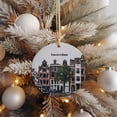 Amsterdam Ornaments, Amsterdam Christmas, Amsterdam Decor, Christmas Round, Ceramic Christmas ...
