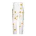 thumbnail image 4 of qolati Linen Pants Men Elastic Drawstring Waist Yoga Lounge Pant Summer Beach Lightweight Soft Straight Legs Cargo Sweatpants, 4 of 5