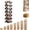 Walnut Wood Color, variant on 2/3/4/5/6/7/8/9 Tier Bamboo Shoe Rack, no Installation Required, Strong Load-Bearing Capacity, Space-Saving, Accordion Shoe Rack for Entryway & Closet