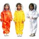 thumbnail image 4 of Uniforme de apicultor junior, mezcla de polialgodón con diseño innovador, guantes de piel de cabra duraderos y cremalleras de latón resistentes para apicultores en ciernes, 4 of 4