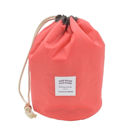 Premium Large Padded Round Cosmetic Travel Makeup Bag Pouch Organizer