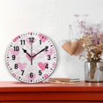 thumbnail image 2 of Yayeee 10" Wall Clock Battery Operated Quartz Round Silent Non-Ticking Home Decor, Geometric Love, 2 of 6