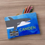 DJ Sharky Shark Large Zipper Pouch