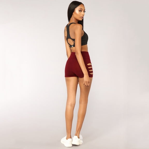 Aayomet Women's Elastic Waist Shorts Summer Striped High Waisted Bow Tie Belted Shorts with Pockets Steel, L