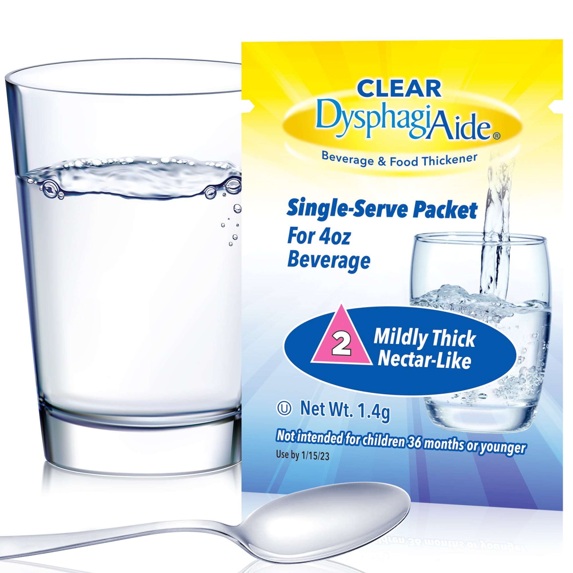 Clear DysphagiAide Beverage and Food Thickener (Powder) Level 2 Single