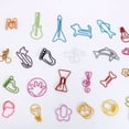 thumbnail image 3 of Methold 10 Uds. Clips de papel con forma de Animal bonito dispensadores de marcadores de libros de Metal patrón de accesorios de oficina al cartulina, 3 of 6