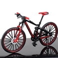 thumbnail image 1 of Jinsinto mini Modèle Réduit de Bicyclette en Alliage 1:10 Ornement de Simulation de Bureau Vélo de Montagne pour Doigts Jouet, Rouge, 1 of 4