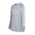 thumbnail image 2 of Men's-New Era  Gray Dallas Cowboys Adventure Collection Raglan Long Sleeve Hoodie T-Shirt, 2 of 3