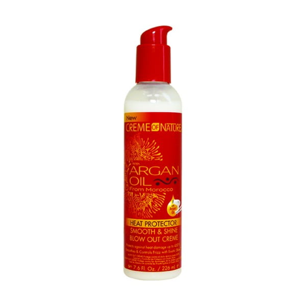 Creme Of Nature Argan Oil Heat Protector Blow Out Cream Walmart Com