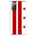 thumbnail image 1 of DistinctInk Clear Shockproof Hybrid Case for Galaxy Note 20 ULTRA (6.9" Screen) - TPU Bumper, Acrylic Back, Tempered Glass Screen Protector - Washington DC Flag - US State Flag, 1 of 3