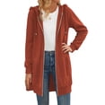 thumbnail image 3 of Zeagoo Women's Zip Up Hoodies Long Fleece Tunic Sweatshirts Casual Oversized Fall Coats Trendy Winter Hoodie, 3 of 6