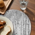 thumbnail image 3 of Gray Grey Forest Round 15 Inch Placemats Set of 6, Grey Modern Art Oil Painting HeatResistant Non Slip Place Mats for Dining Table, Wipeable Braided Kitchen Table Mats for Housewarming, 3 of 9