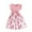 Pink, variant on WOYY Toddler Girls Cotton Bowknot Ribbed Dress Ruffle Sleeves A Line Dress, Sizes 3-7