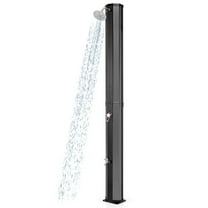 Costway 15.9 Gallon Solar Heated Outdoor Shower with Shower Head and Foot Shower Tap