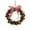 B, variant on Christmas Metal Jingle Bell Wreath Ornament Xmas Hanging Ring for Indoor Outdoor Wall Decor
