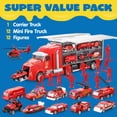 thumbnail image 6 of JOYIN 25 in 1 Die-cast and Mini Vehicles Rescue Emergency Fire Truck Car Vehicle Toy Set with Sounds and Lights for Boys Aged 3+, 6 of 7