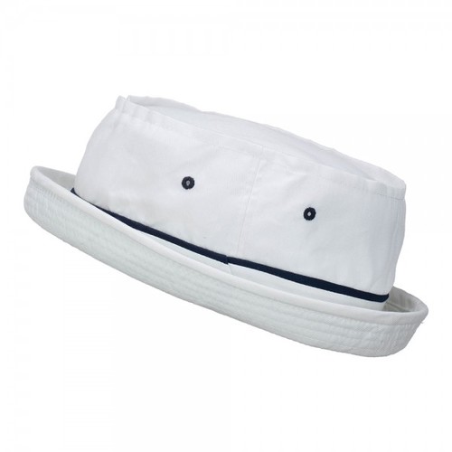 Big Size Roll Up Bucket Hat -White With 